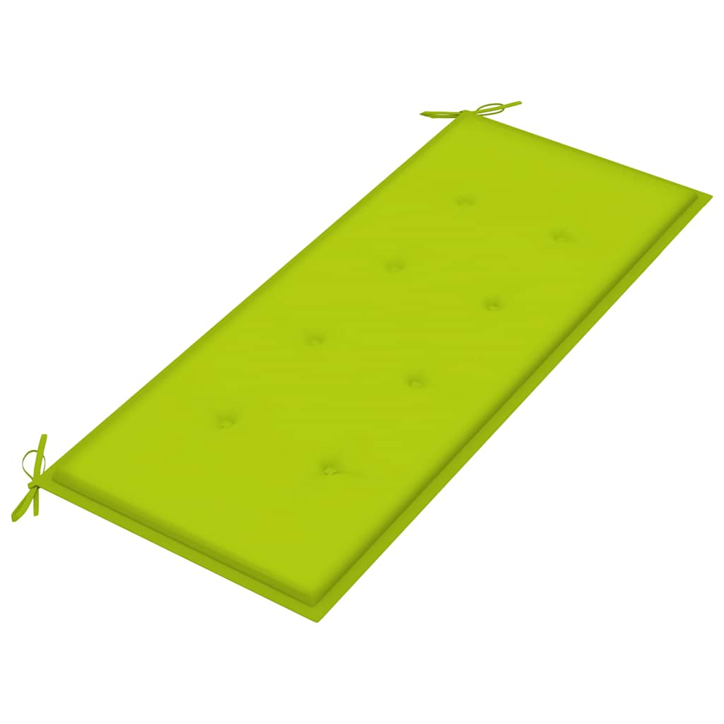 havebænk med hynde 120 cm bambus