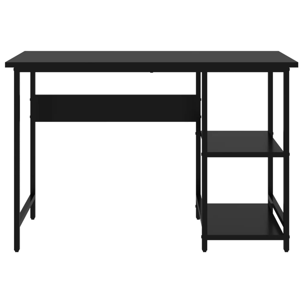 Computertisch 105x55x72 cm MDF und Metall schwarz