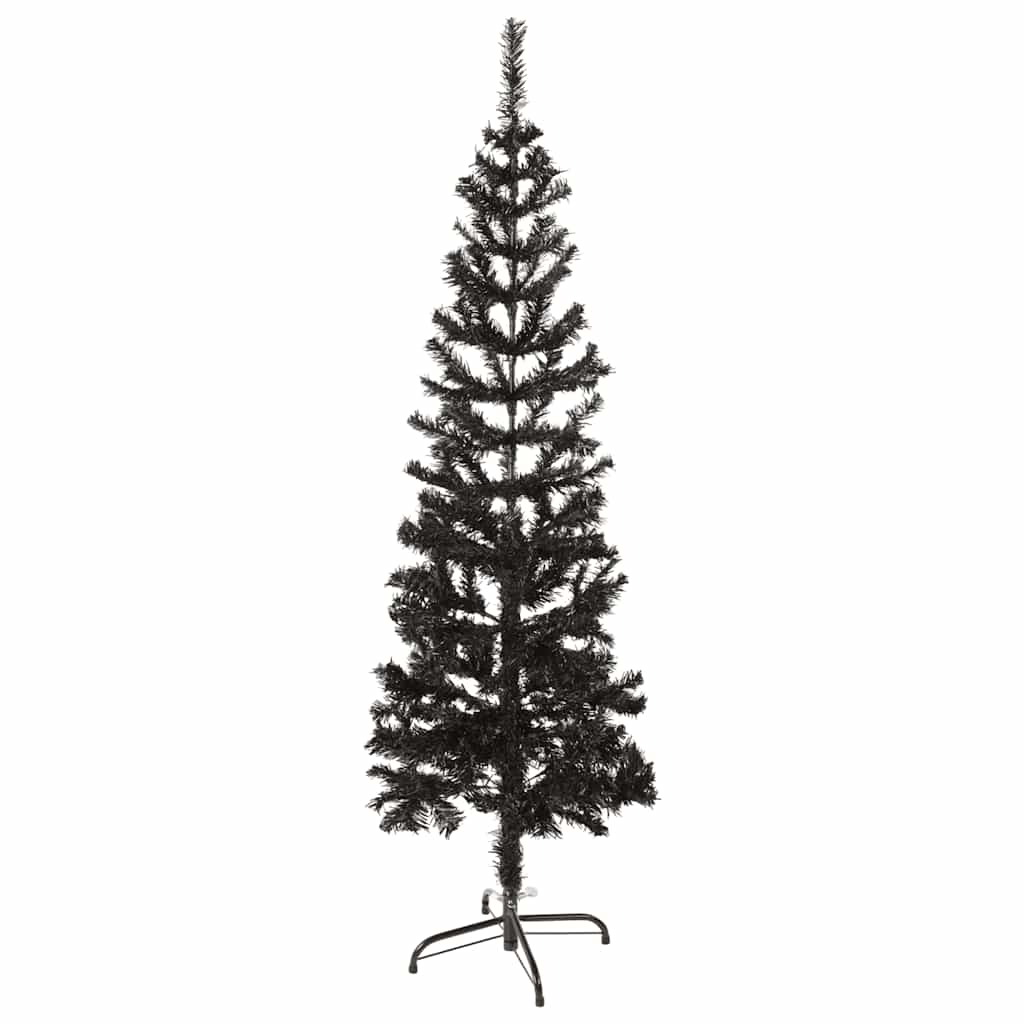 schmaler Weihnachtsbaum 150 cm schwarz