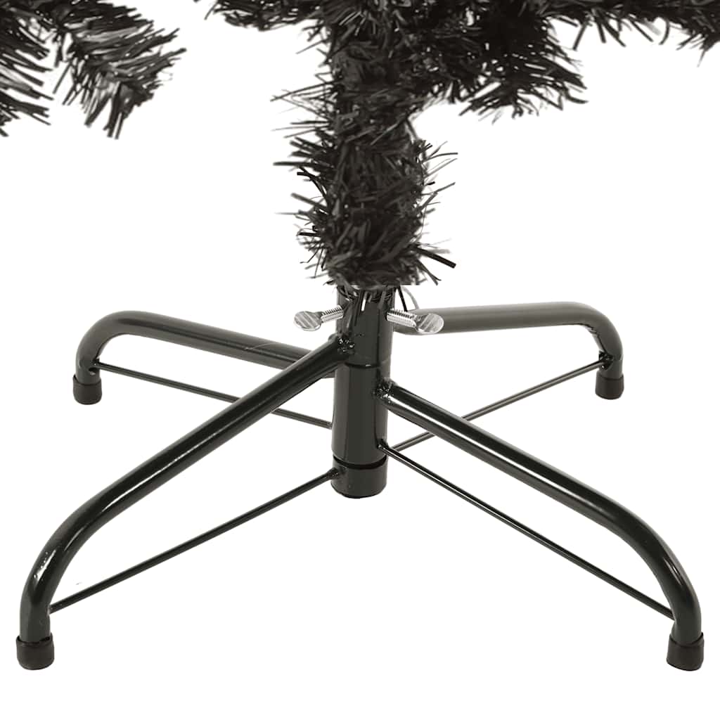 schmaler Weihnachtsbaum 150 cm schwarz
