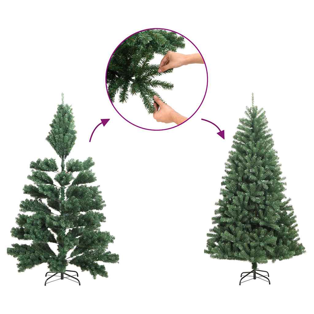 schmaler Weihnachtsbaum 150 cm schwarz
