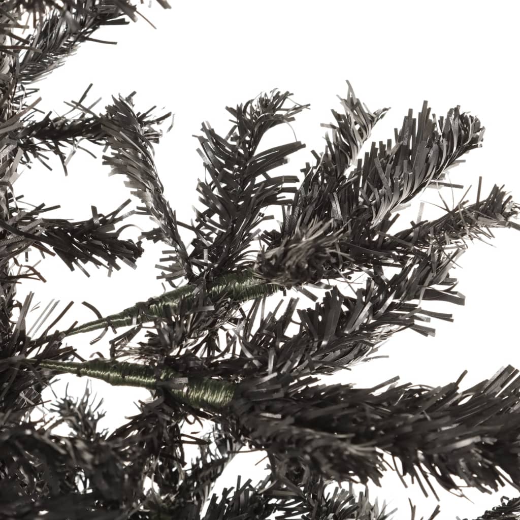 schmaler Weihnachtsbaum 180 cm schwarz