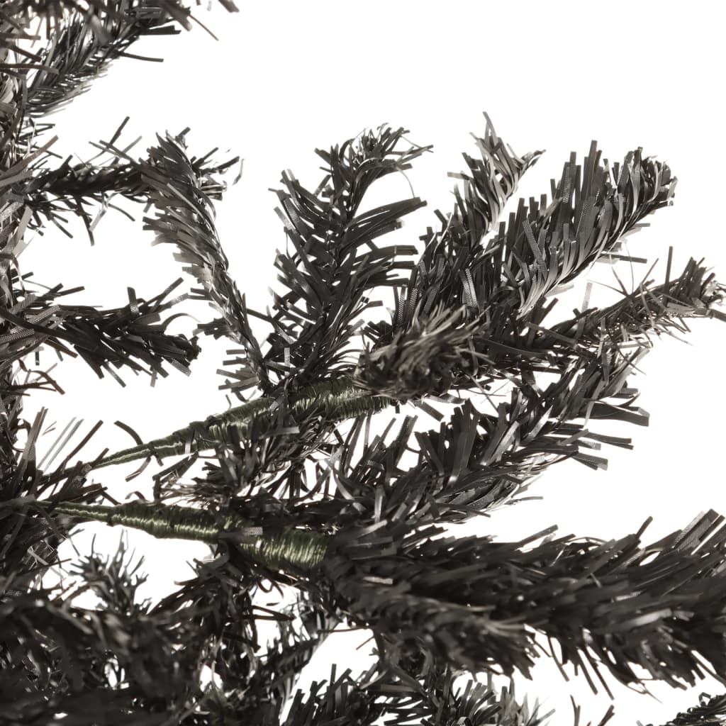 schmaler Weihnachtsbaum 210 cm schwarz