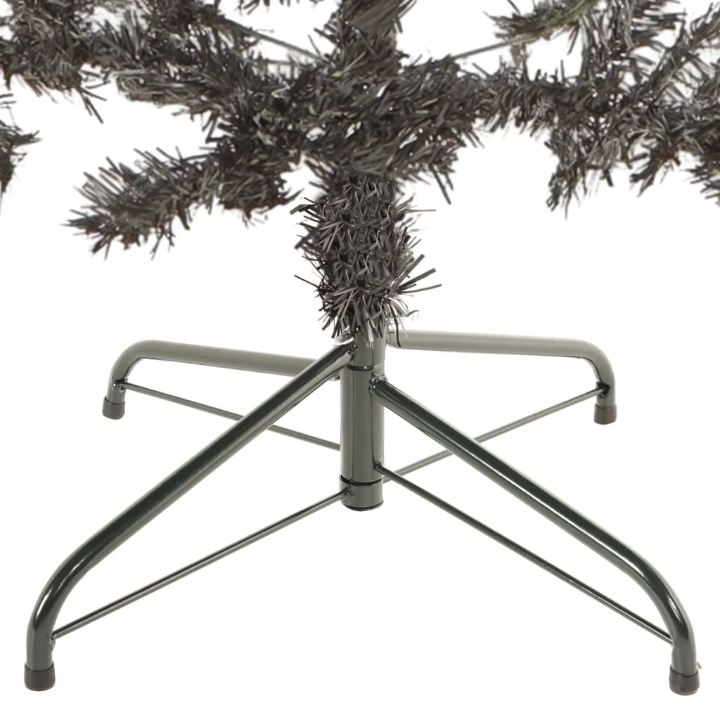 schmaler Weihnachtsbaum 240 cm schwarz
