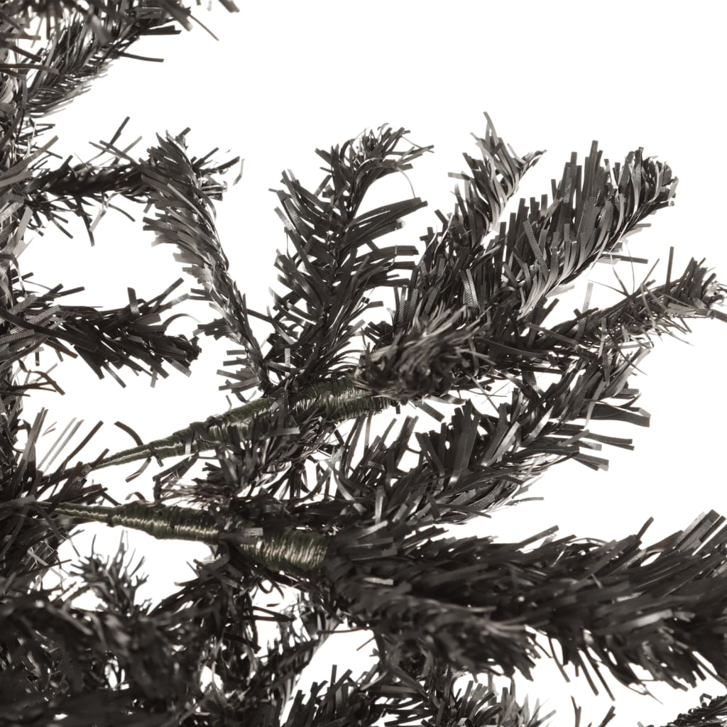 schmaler Weihnachtsbaum 240 cm schwarz