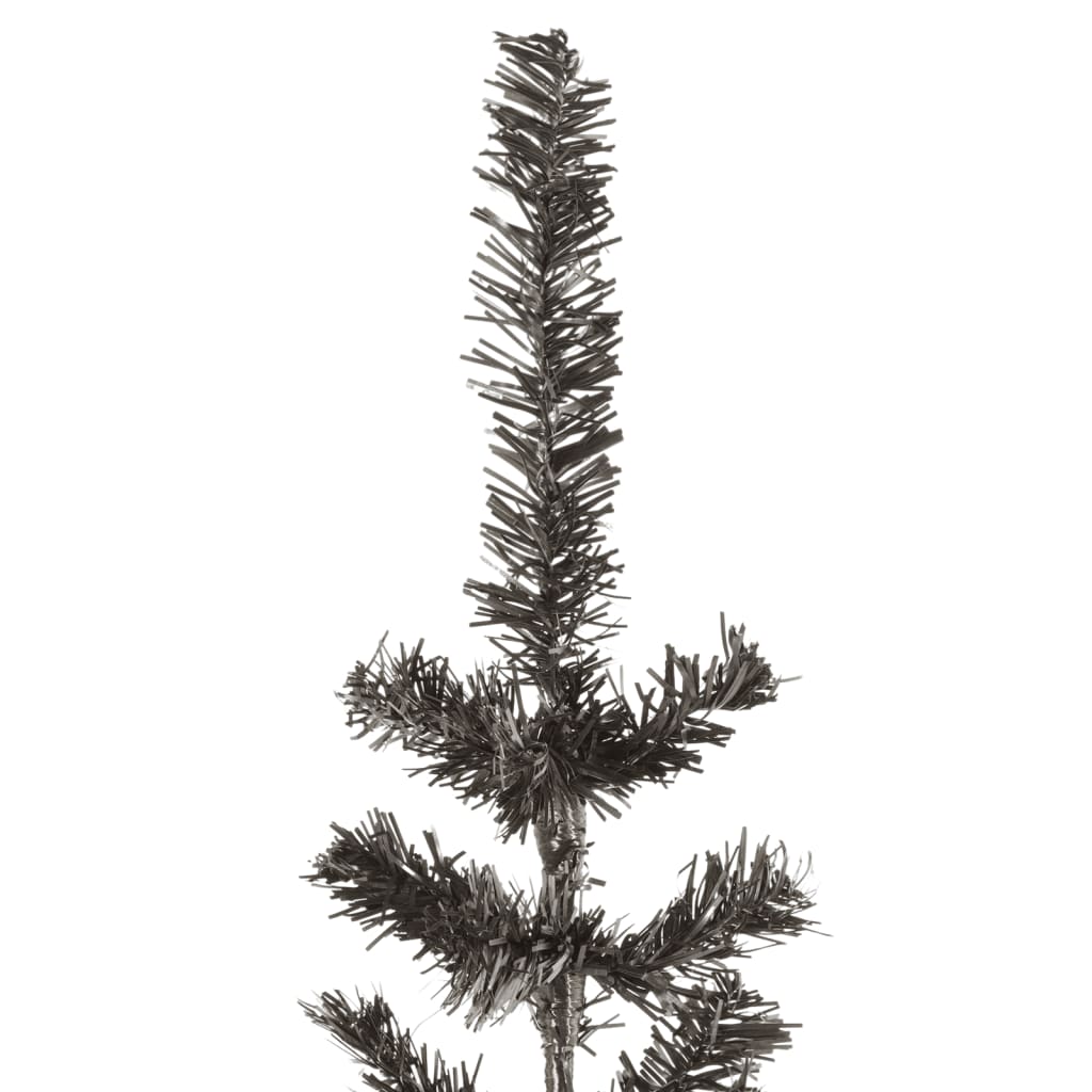 schmaler Weihnachtsbaum 240 cm schwarz
