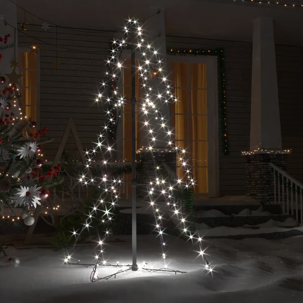 lysende juletræ 78x120 cm 160 LED'er indendørs/udendørs