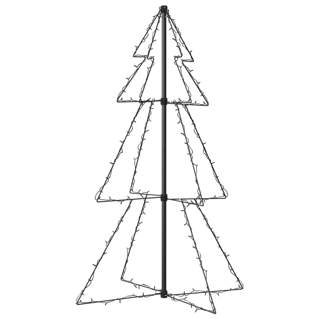 lysende juletræ 78x120 cm 160 LED'er indendørs/udendørs