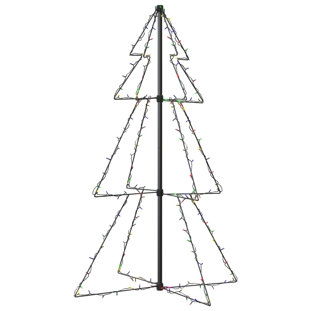 lysende juletræ 78x120 cm 160 LED'er indendørs/udendørs