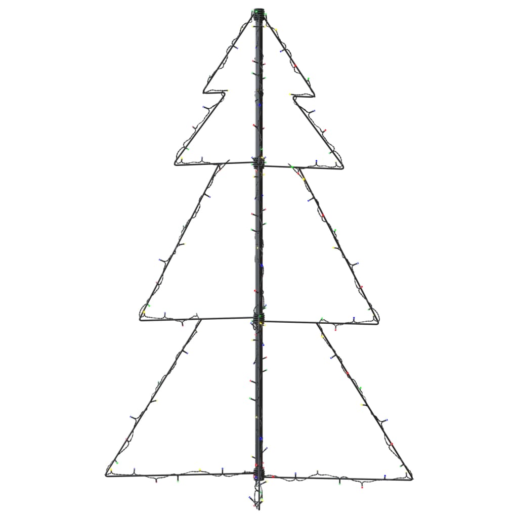 lysende juletræ 78x120 cm 160 LED'er indendørs/udendørs