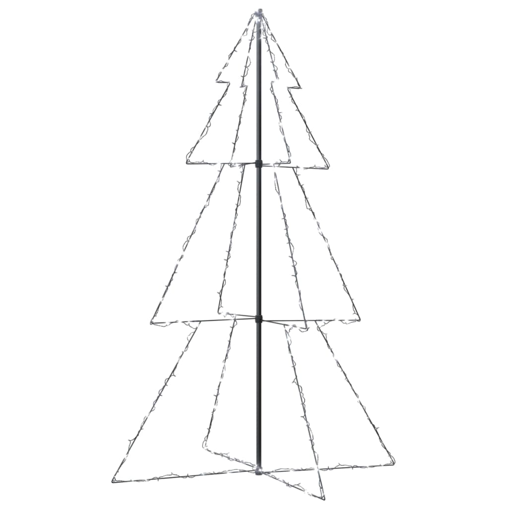 lysende juletræ 118x180 cm 240 LED'er indendørs/udendørs