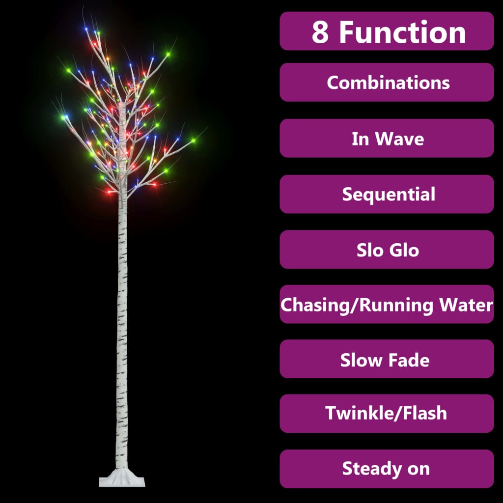 Lichterbaum 200 LEDs 2,2 m Indoor/Outdoor Pfeil buntes Licht