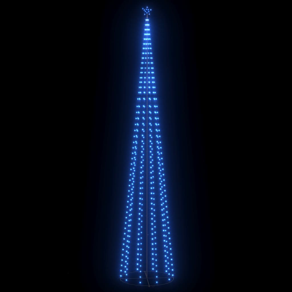 lysende juletræ 160x500 cm 752 LED'er blåt lys