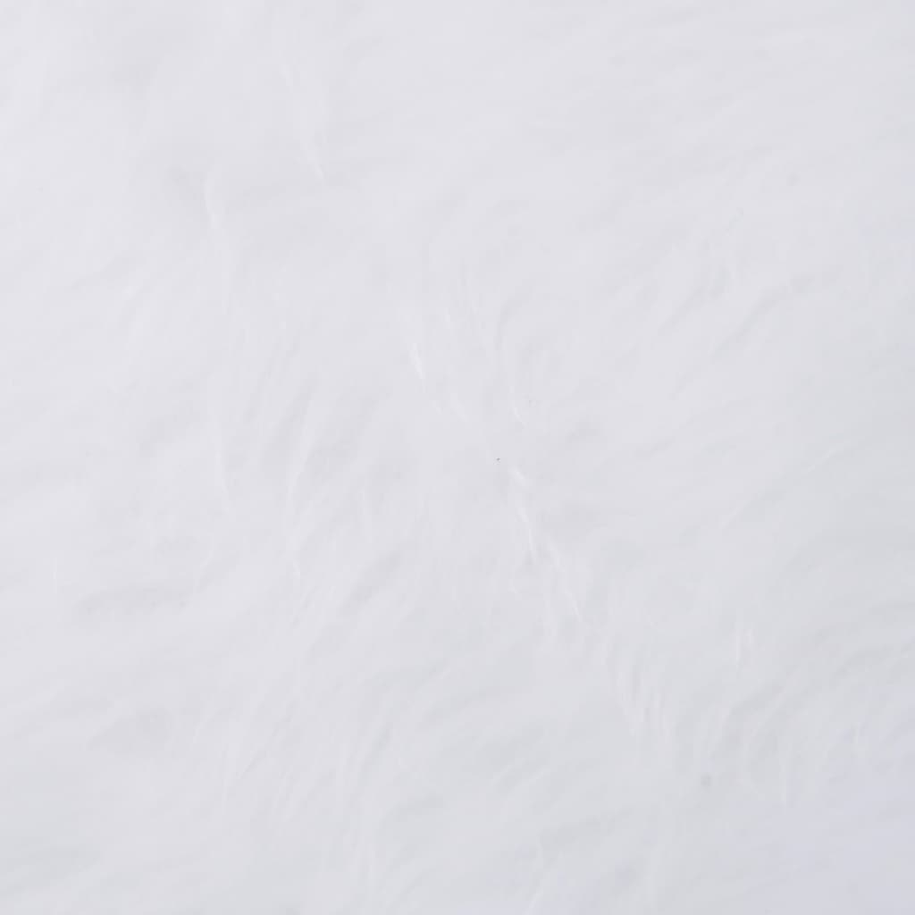 Bezug für Weihnachtsbaumsockel 90 cm Kunstfell weiß