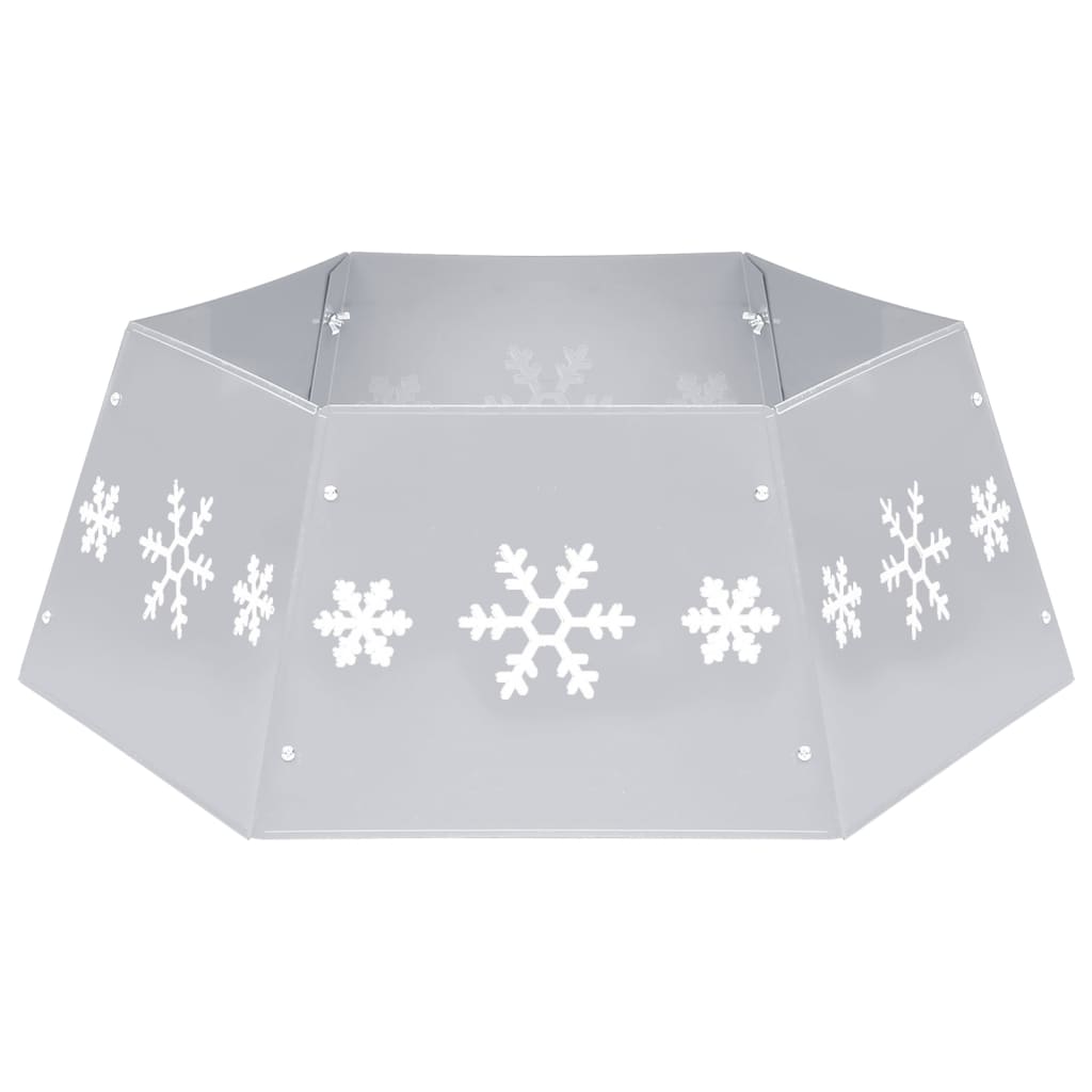 Julgransfodral Ø68x25 cm silver och vit
