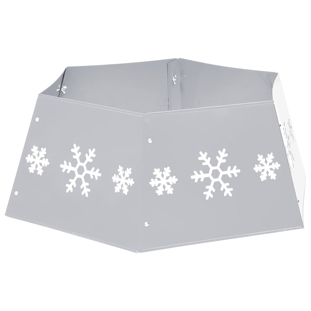 Julgransfodral Ø68x25 cm silver och vit