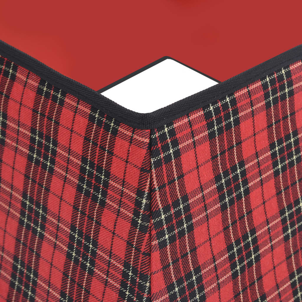 Häute für Weihnachtsbaumsockel 48x48x25 cm rot und schwarz