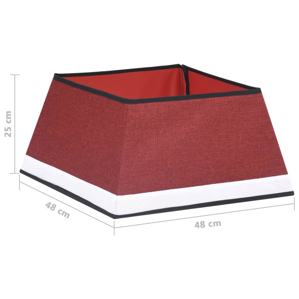 Julgransfodral 48x48x25 cm röd och vit
