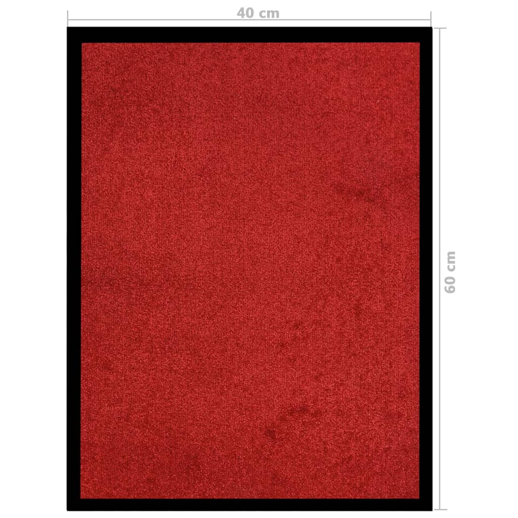 dørmåtte 40x60 cm rød