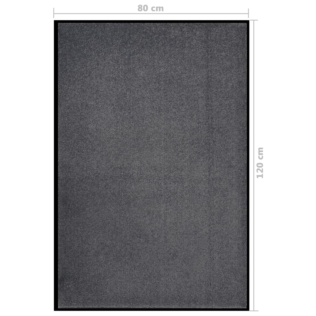 dørmåtte 80x120 cm antracitgrå