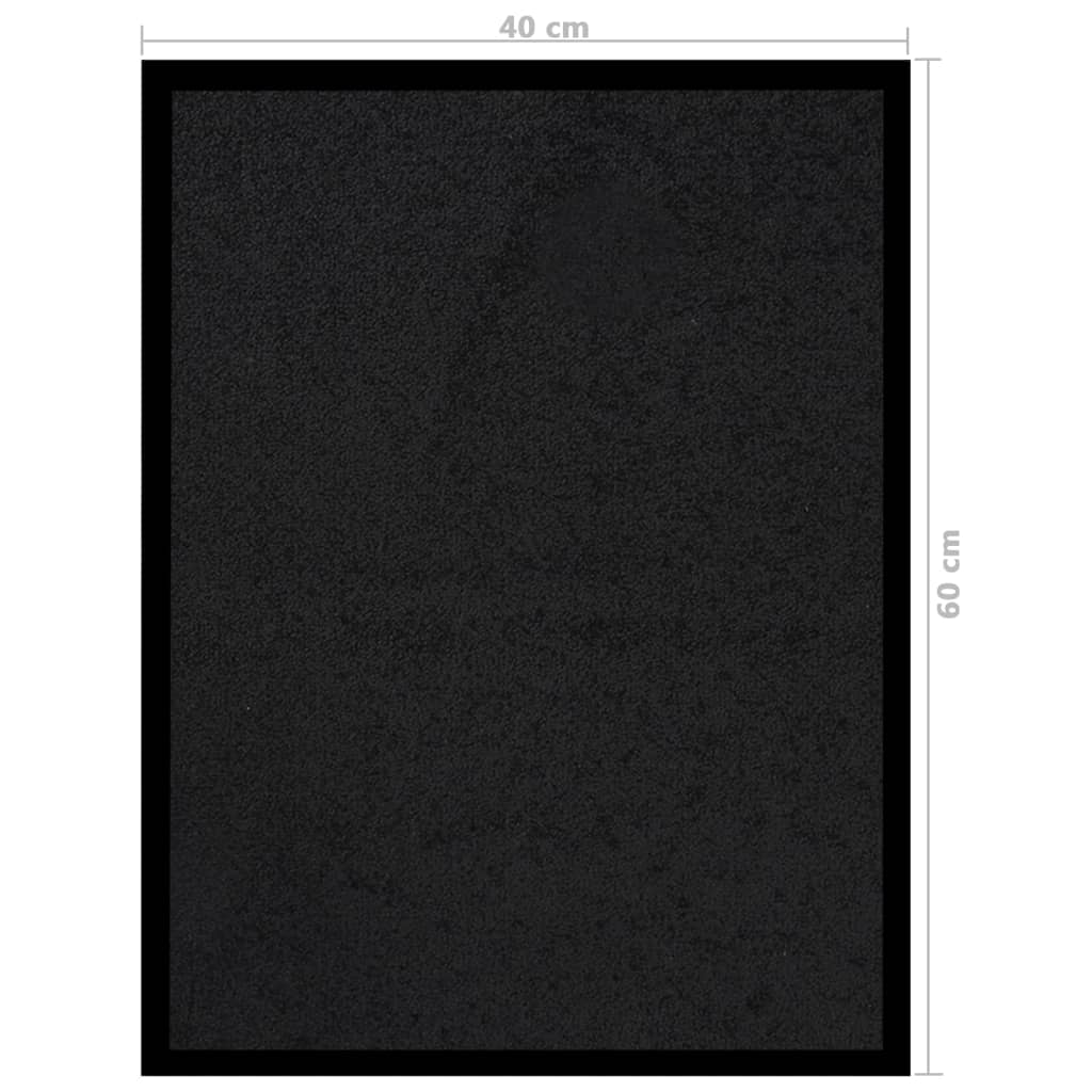 dørmåtte 40x60 cm sort