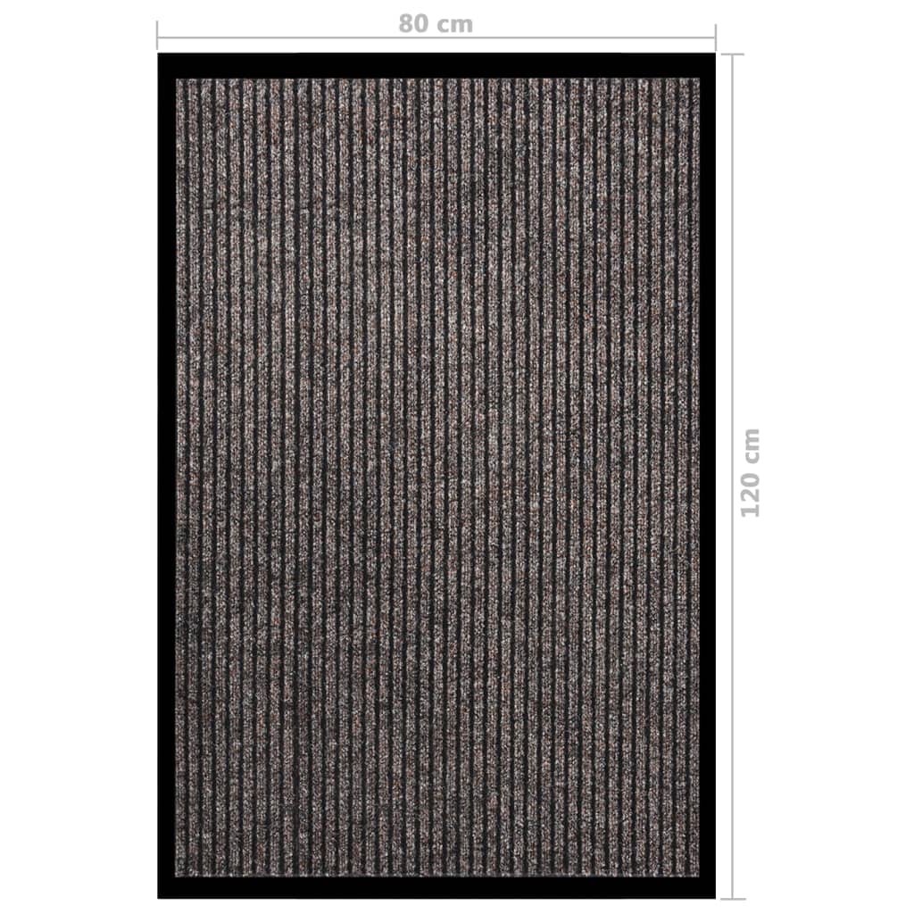 dørmåtte 80x120 cm stribet beige