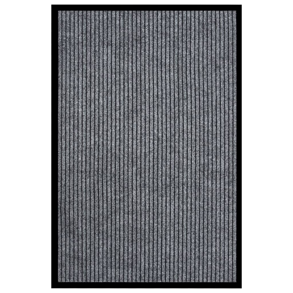 dørmåtte 80x120 cm stribet grå
