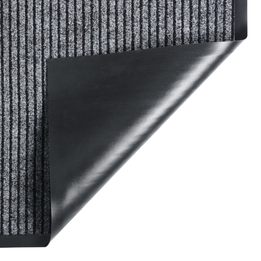 dørmåtte 80x120 cm stribet grå