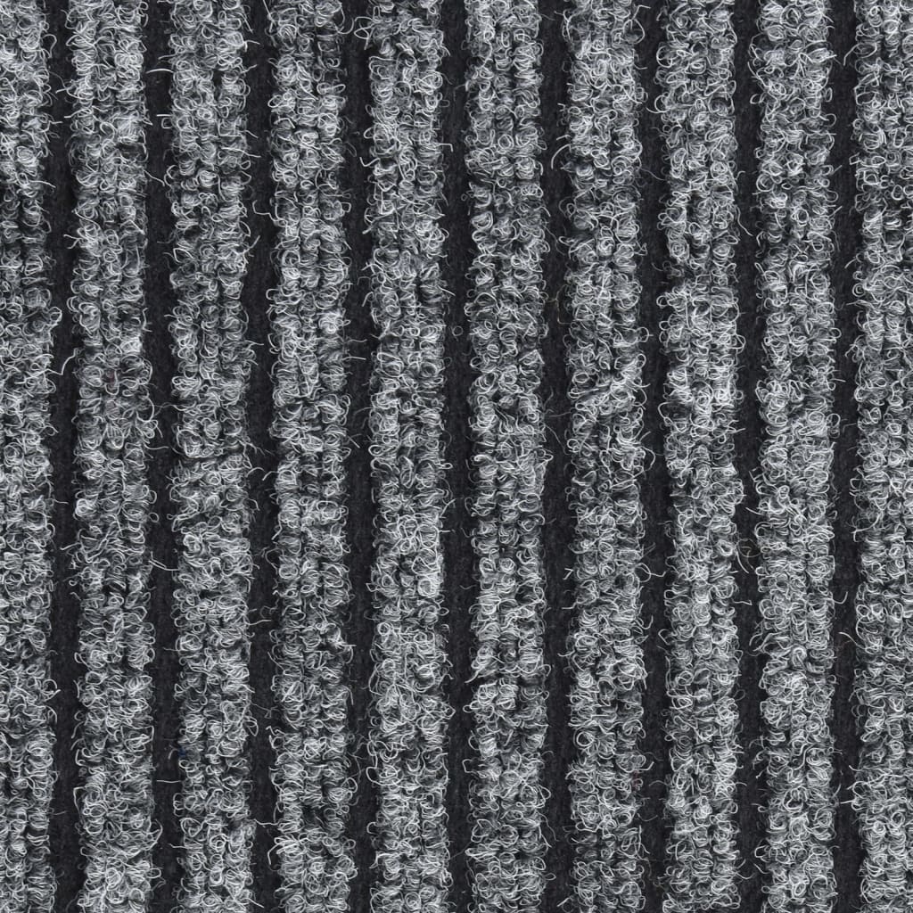 dørmåtte 80x120 cm stribet grå