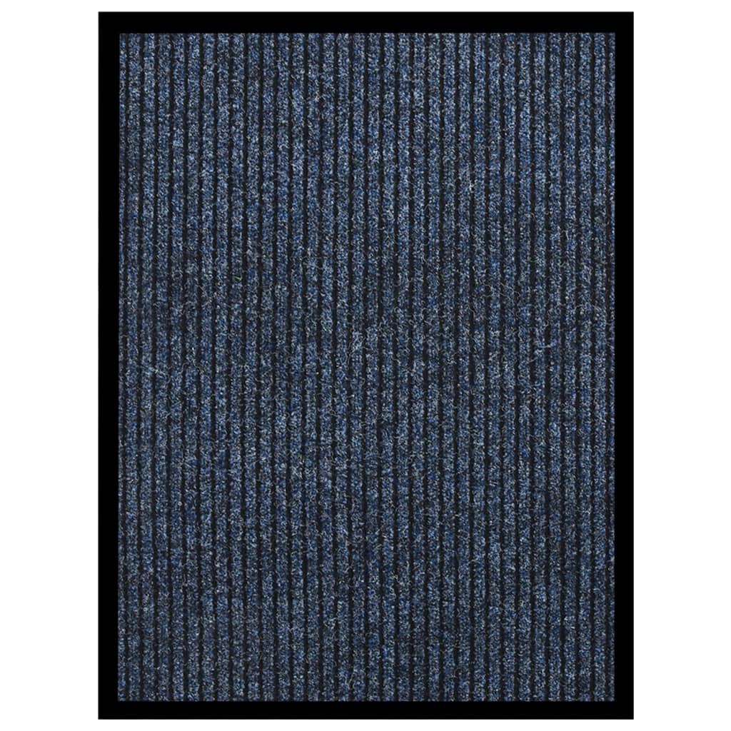 dørmåtte 60x80 cm stribet blå