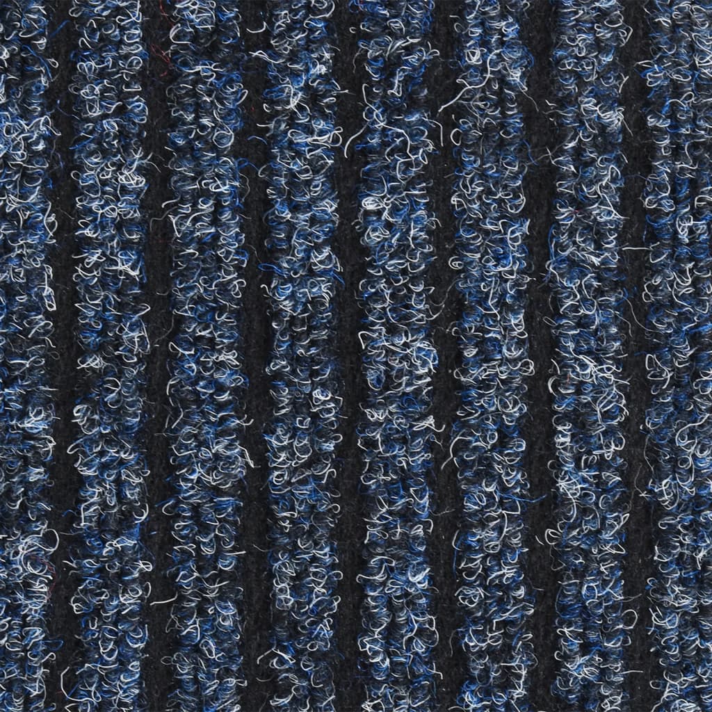 dørmåtte 60x80 cm stribet blå