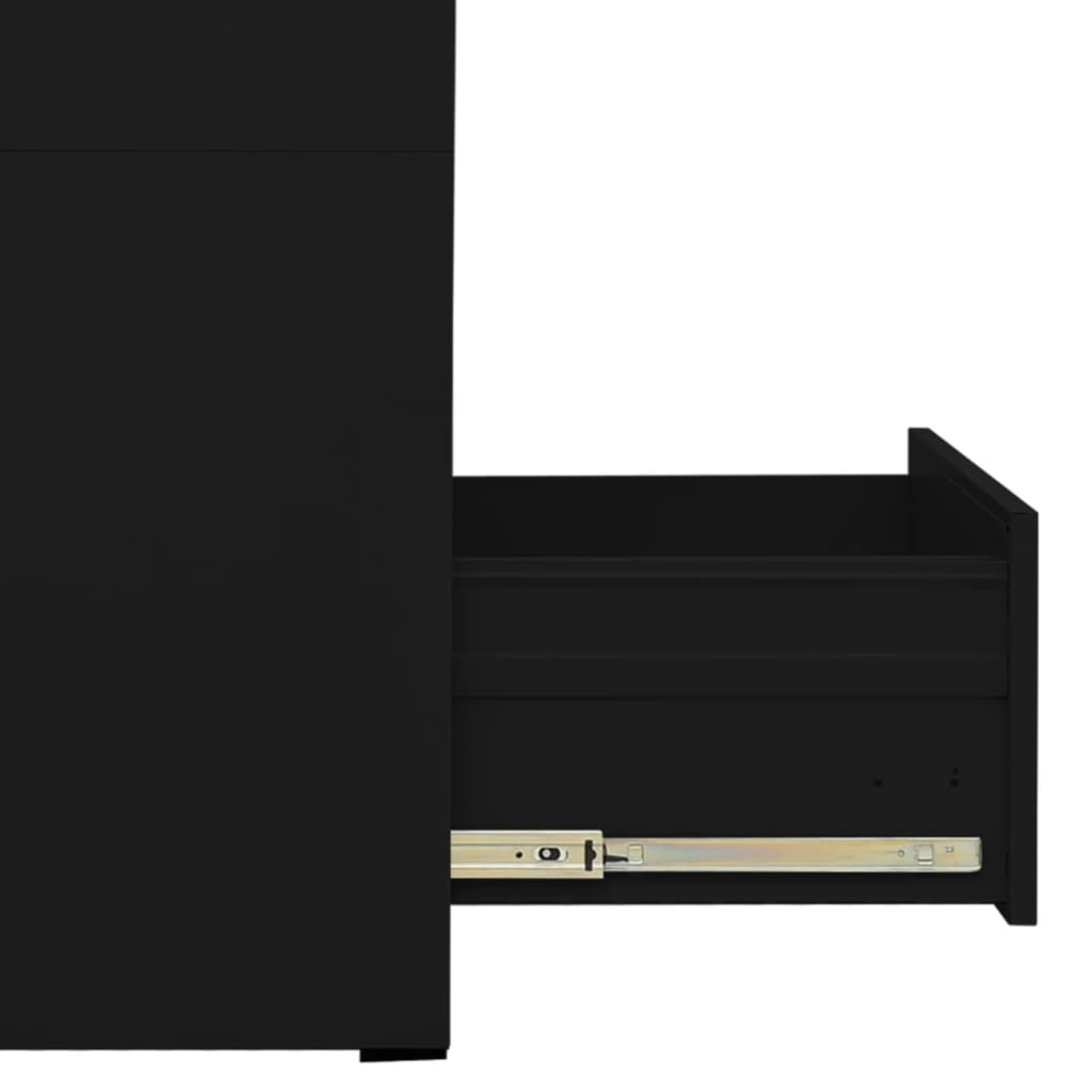 arkivskab 46x62x72,5 cm stål sort