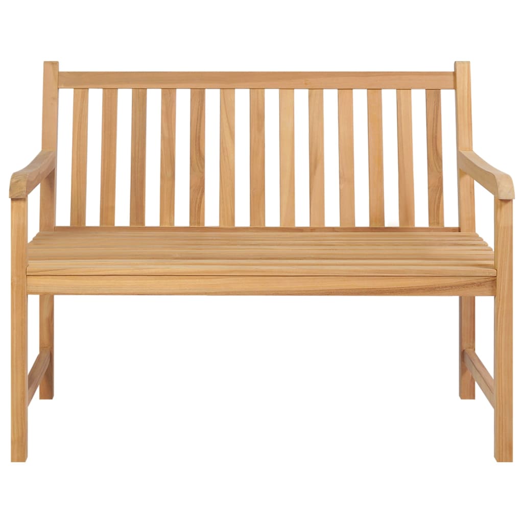 havebænk 114 cm massivt teaktræ