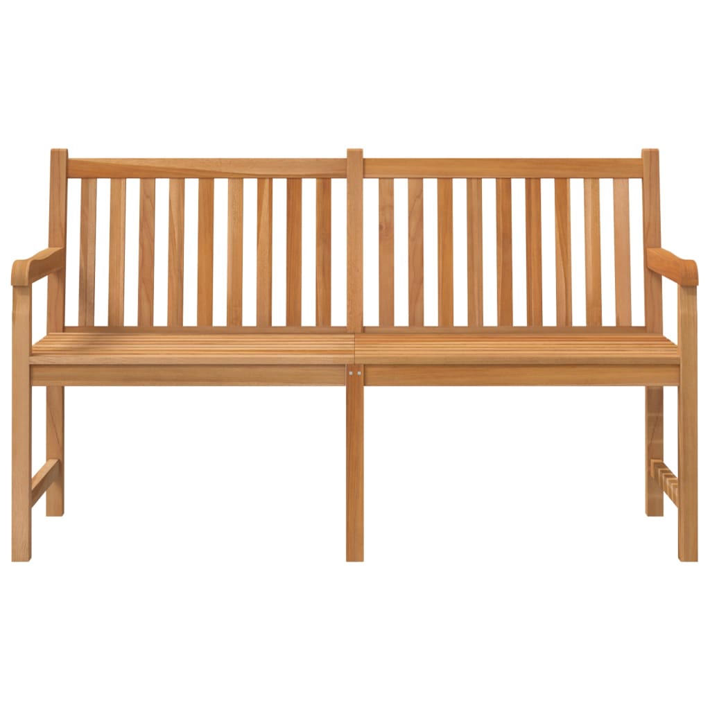 havebænk 150 cm massivt teaktræ