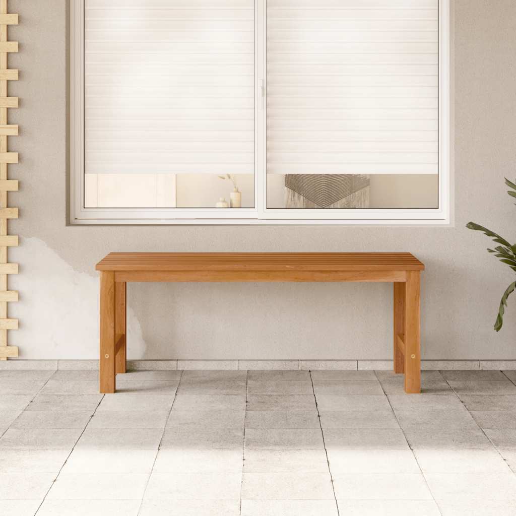 havebænk 114 cm massivt teaktræ
