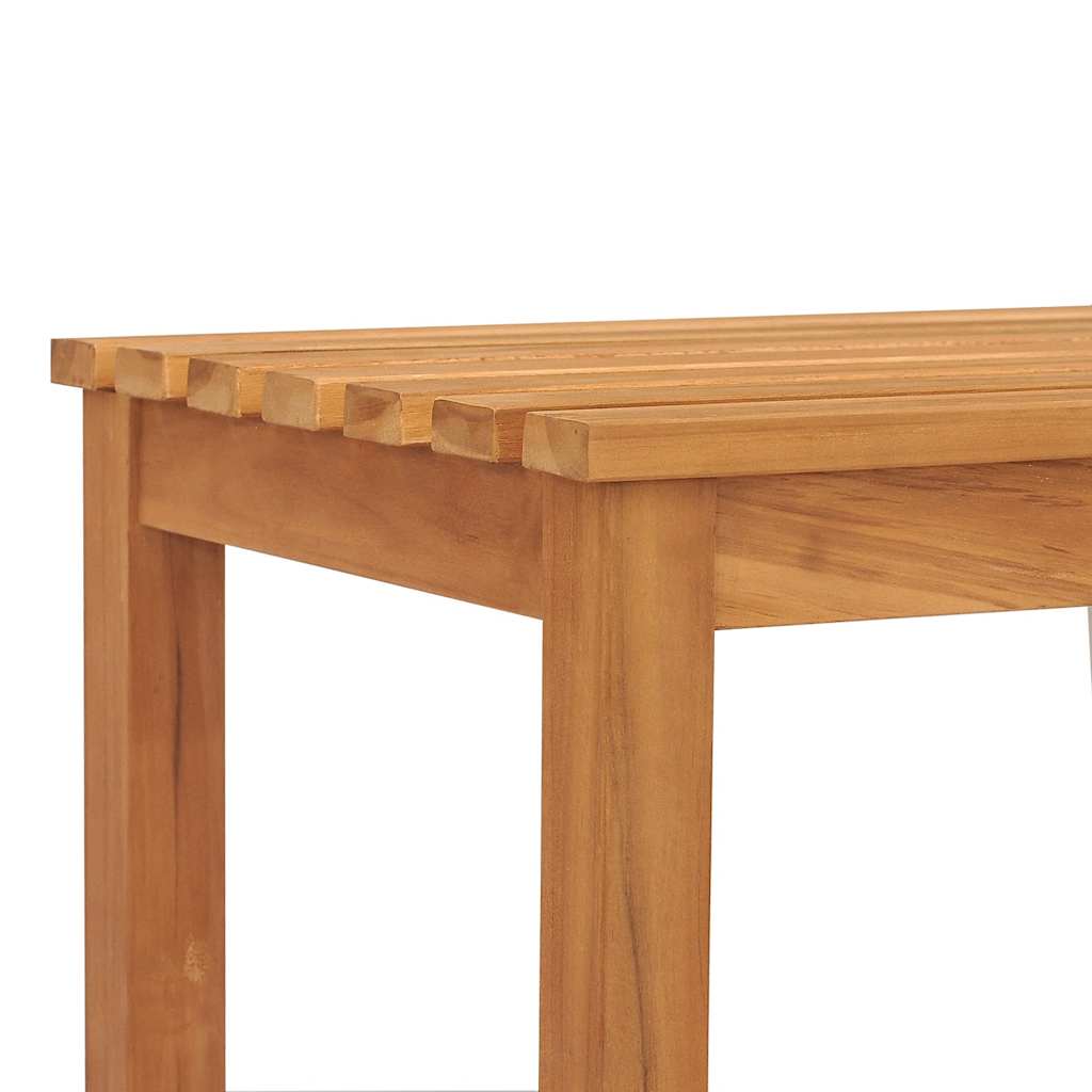 havebænk 114 cm massivt teaktræ