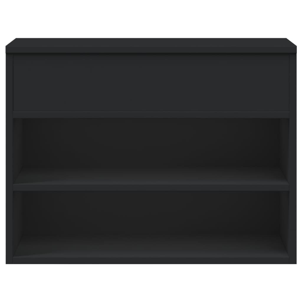 skobænk 60x30x45 cm konstrueret træ sort