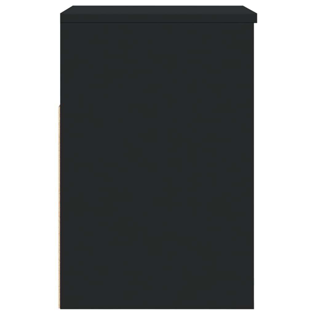 skobænk 60x30x45 cm konstrueret træ sort