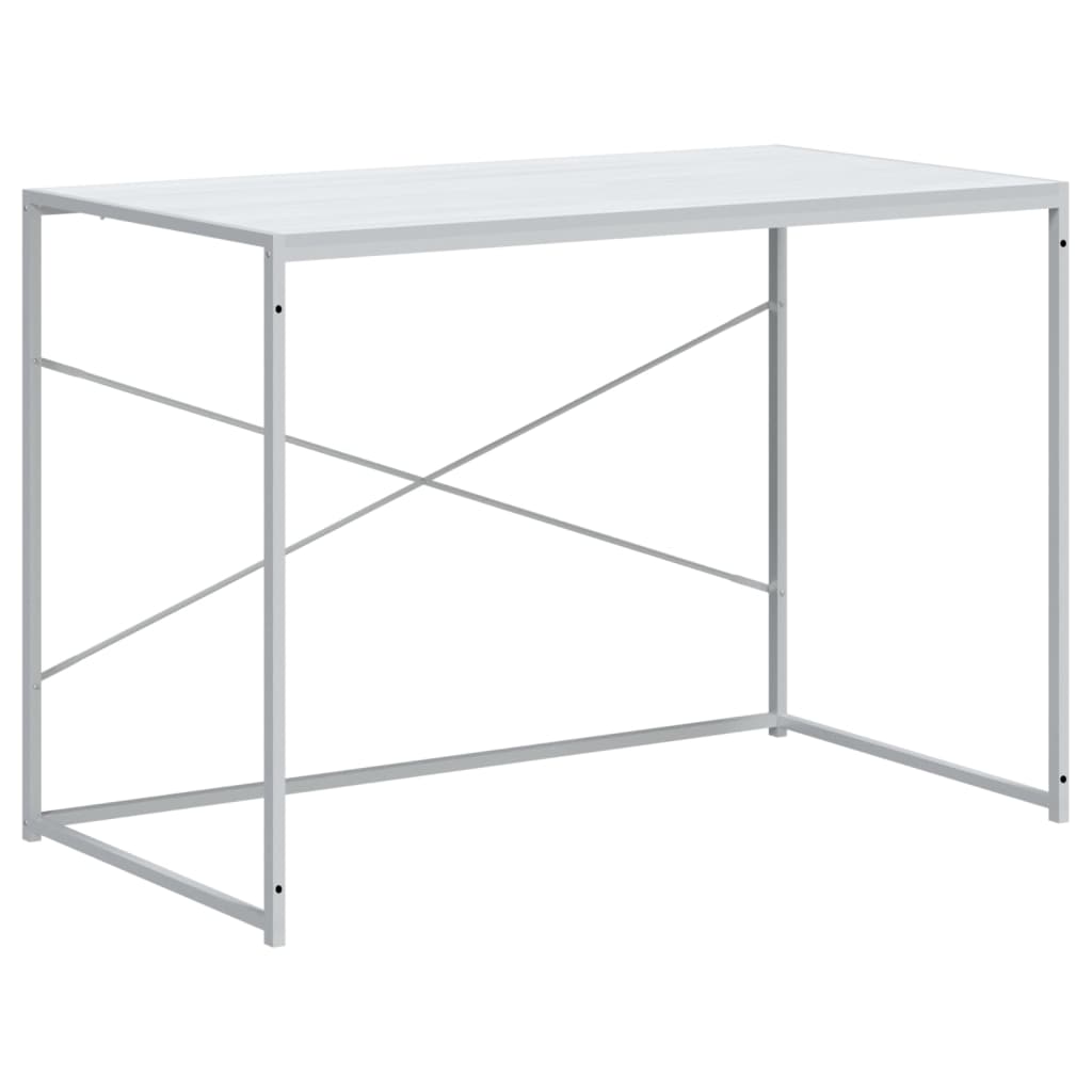 computerbord 110x60x70 cm konstrueret træ hvid