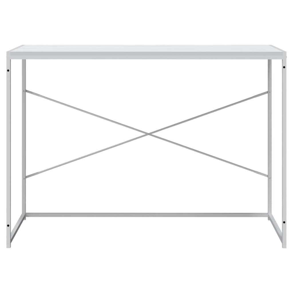 computerbord 110x60x70 cm konstrueret træ hvid