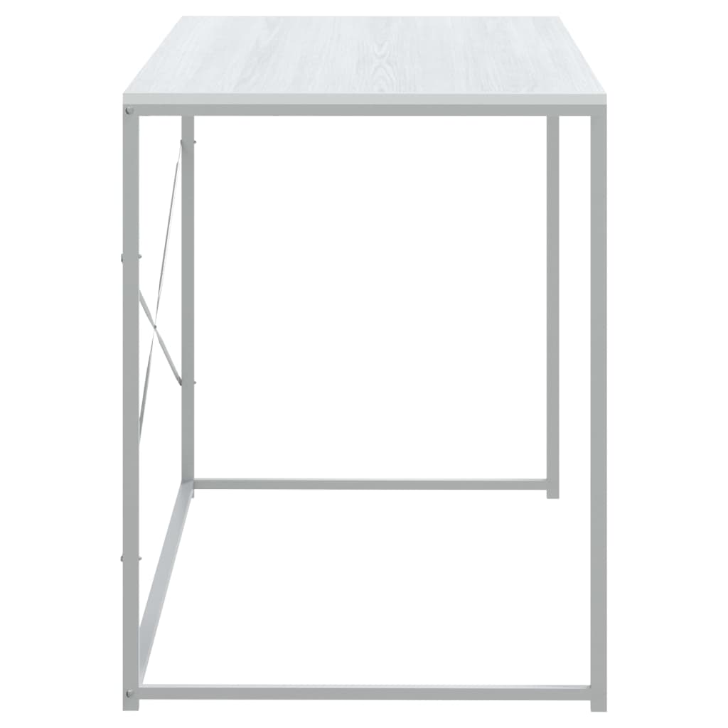 computerbord 110x60x70 cm konstrueret træ hvid