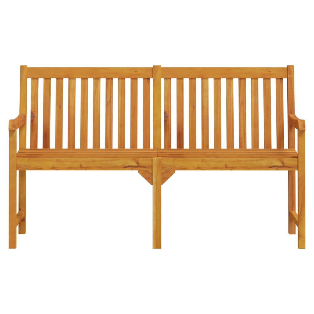 havebænk 150 cm massivt akacietræ