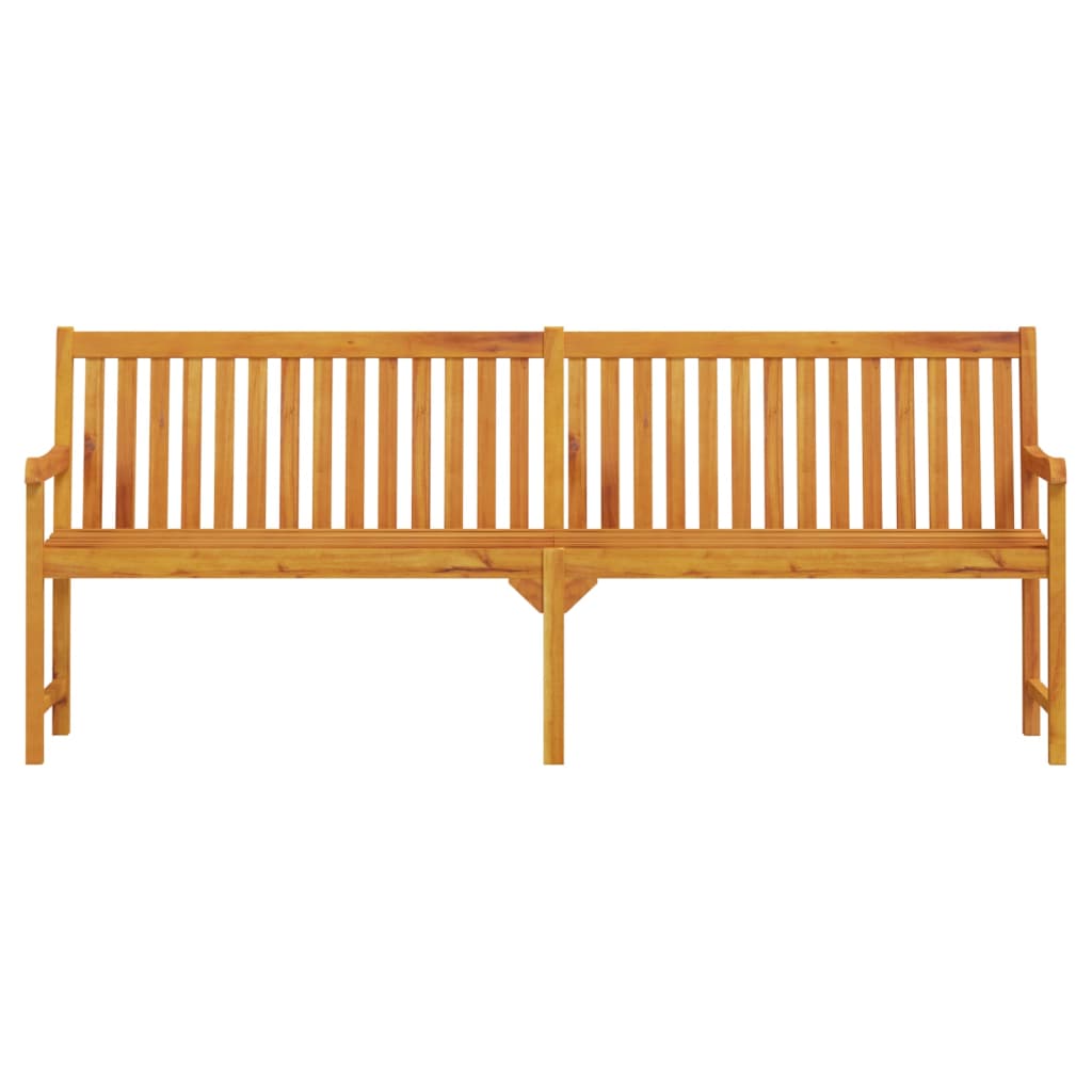 havebænk 219 cm massivt akacietræ