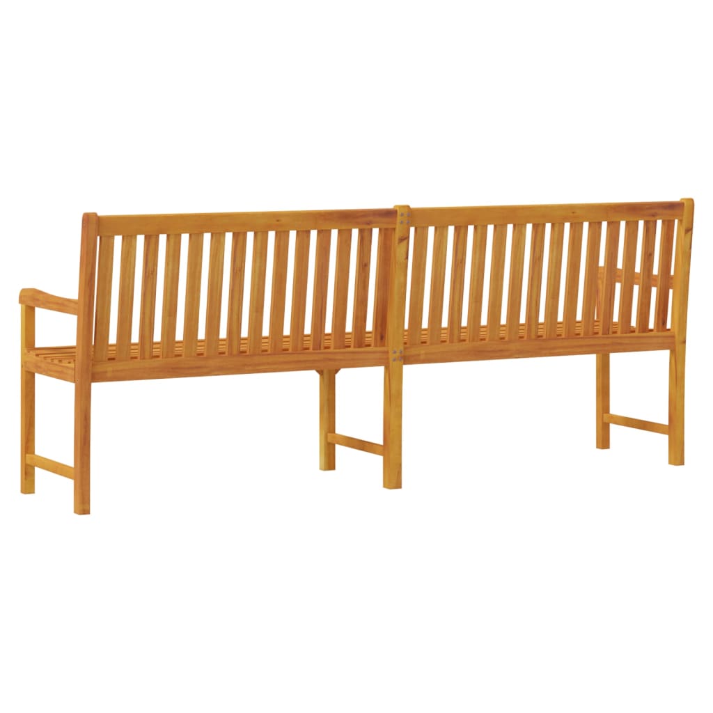 havebænk 219 cm massivt akacietræ