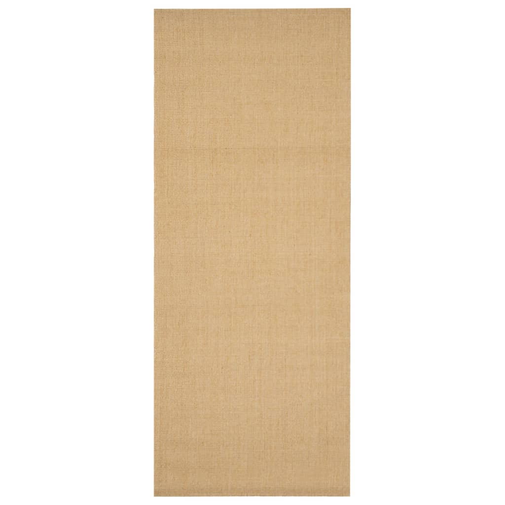 gulvtæppe 100x250 cm naturlig sisal