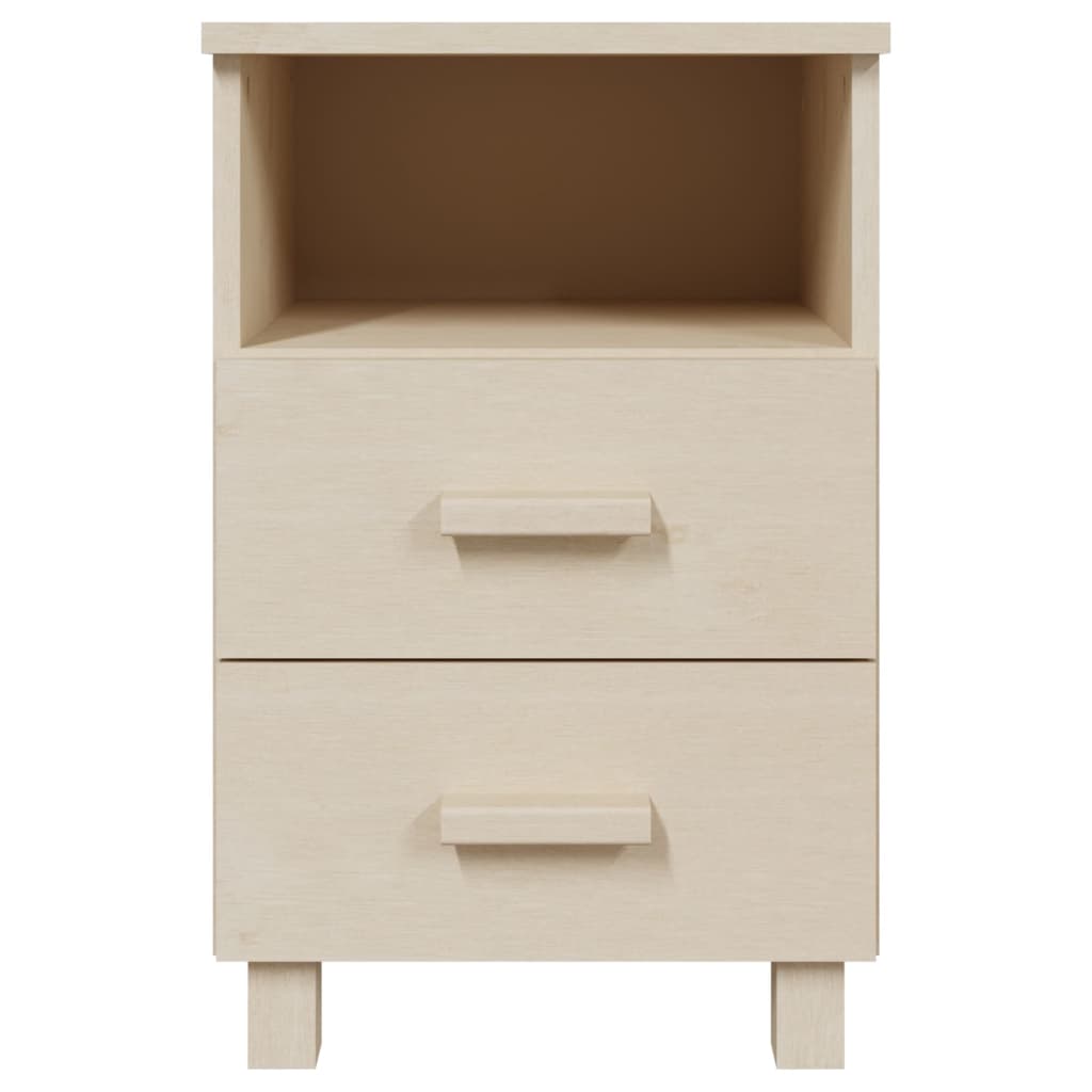 sengeskab HAMAR 2 stk. 40x35x44,5 cm fyrretræ honningfarvet