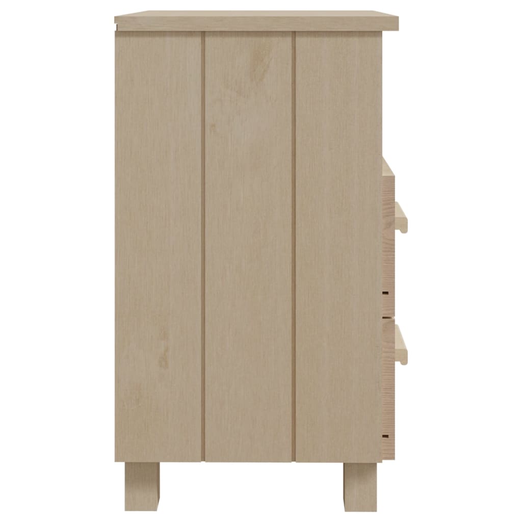 sengeskab HAMAR 2 stk. 40x35x44,5 cm fyrretræ honningfarvet