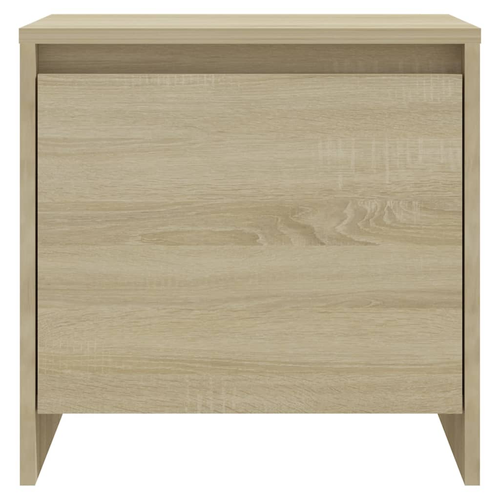 sengebord 45x34x44,5 cm konstrueret træ sonoma-eg