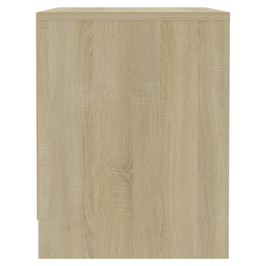 sengebord 45x34x44,5 cm konstrueret træ sonoma-eg