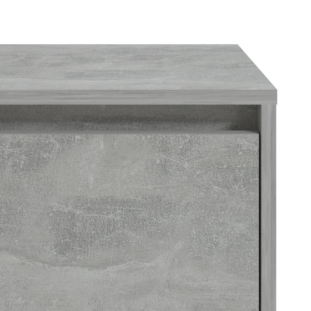 sengebord 45x34,5x44,5 cm konstrueret træ betongrå